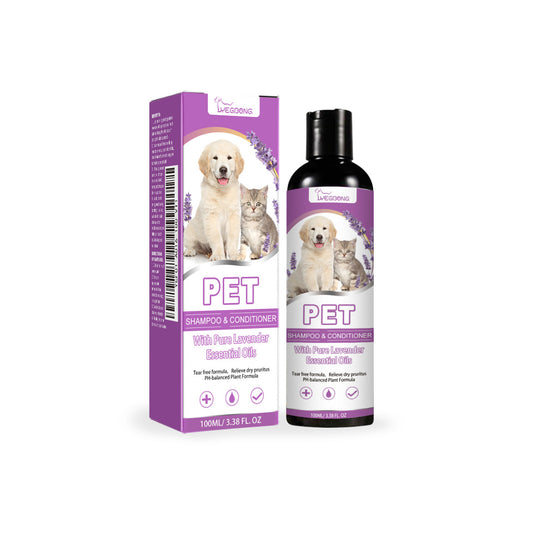 Yegbong Shampoo para mascotas, Alivia La Picazón De La Piel, El Cabello Suave Y El Champú Sin Enredos