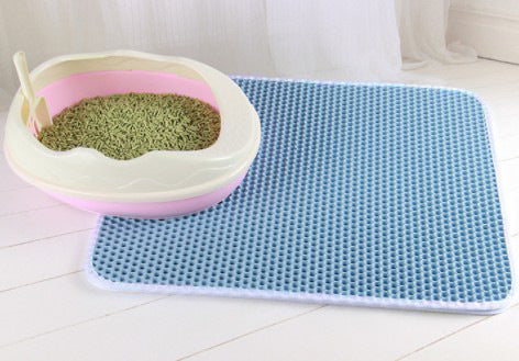 Almohadilla de arena para gatos Almohadilla de nido de abeja para gatos Almohadilla impermeable a prueba de orina Suministros para mascotas