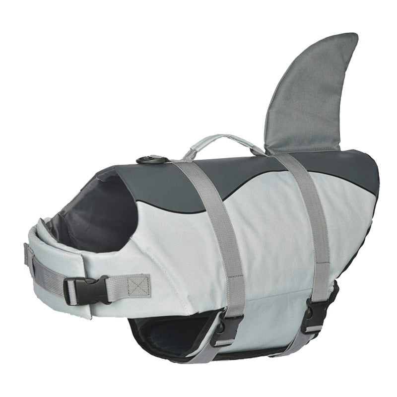 Chaleco salvavidas para mascotas de tiburón, ropa de natación para perros