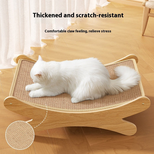 Rascador y Cama para Gato 2 en 1 de Sisal – Resistente al Desgaste