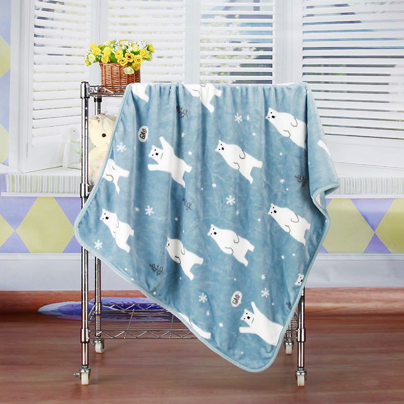 Manta de Franela Estampada de Coral Fleece para Mascotas