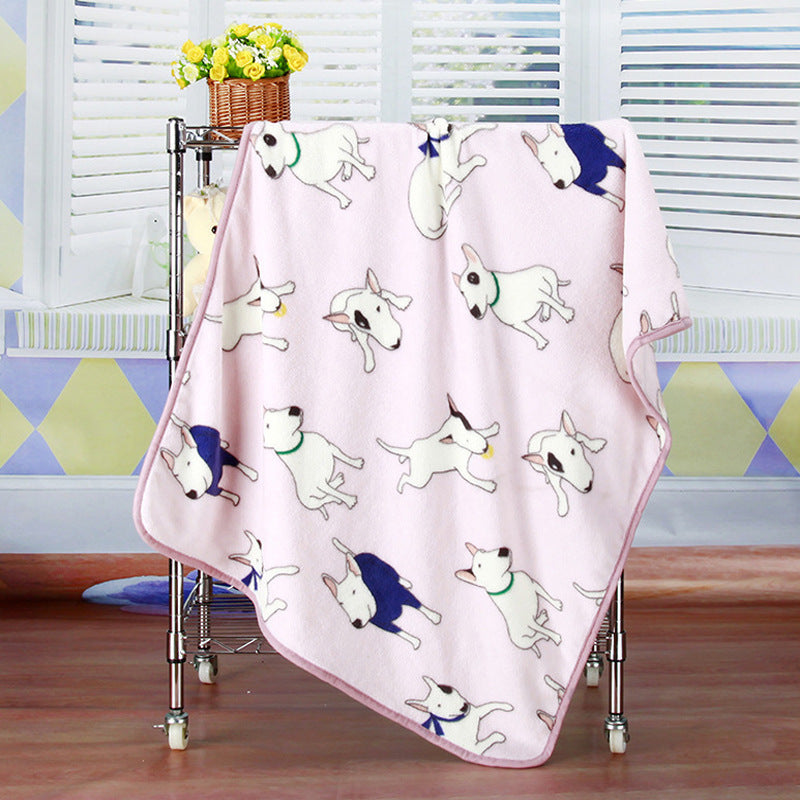 Manta de Franela Estampada de Coral Fleece para Mascotas