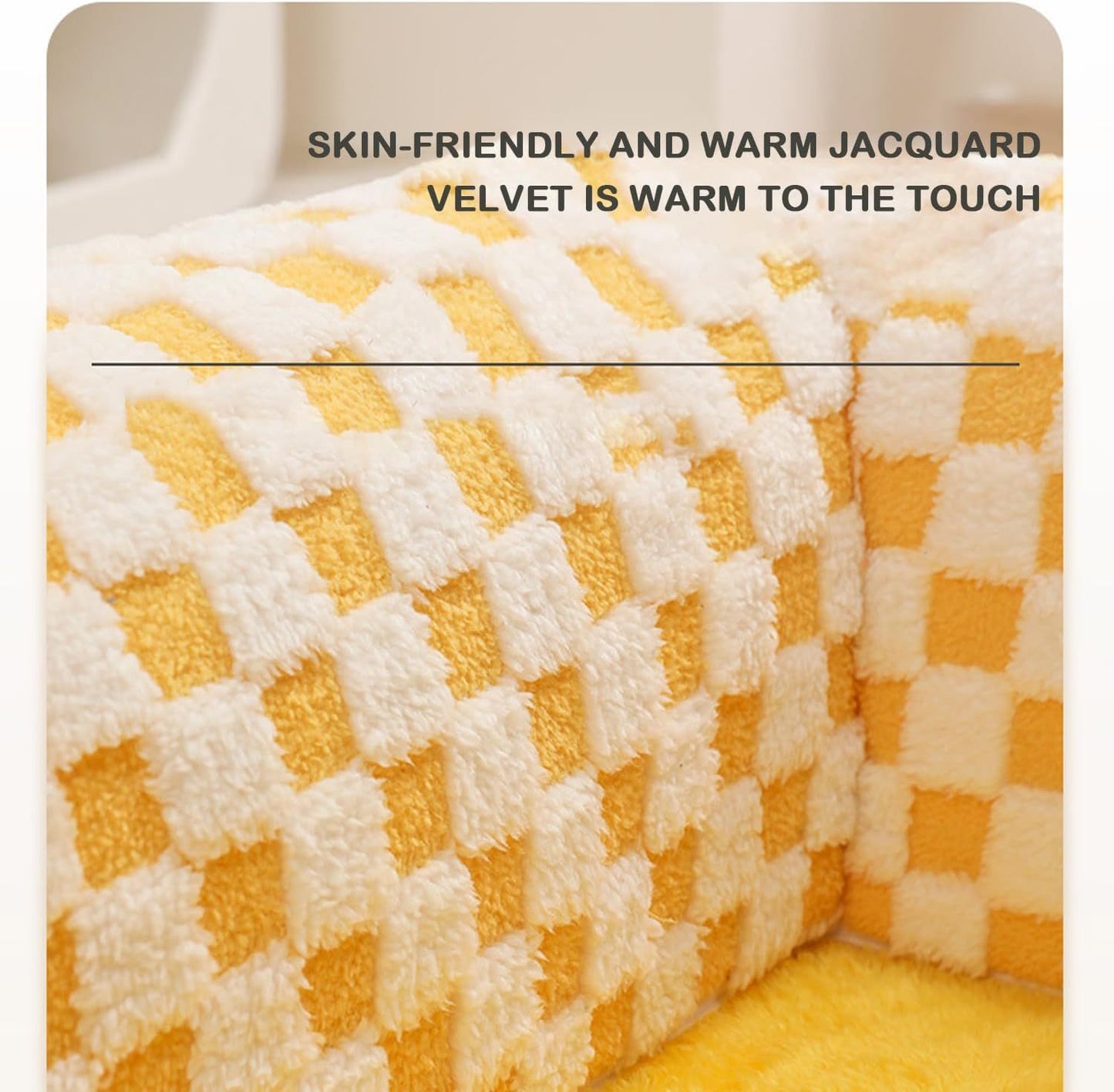 Cama túnel 2 en 1 para perros y gatos – Diseño divertido en forma de abanico, peluche suave y estampado a cuadros