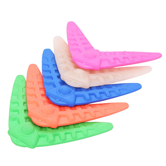 Boomerang resistente a las mordeduras para perros, suave mascota