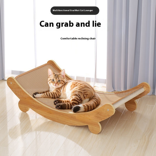 Sillón Rascador para Gato de Sisal Completo