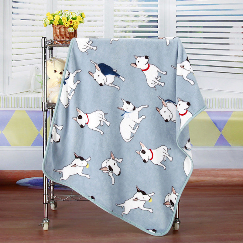 Manta de Franela Estampada de Coral Fleece para Mascotas