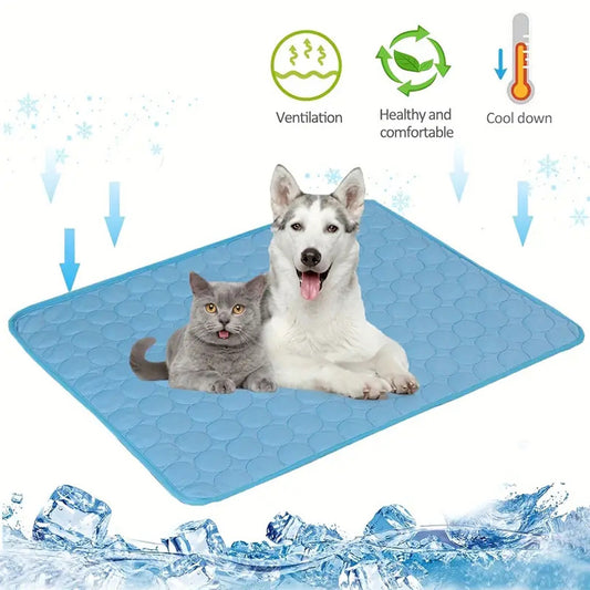 Alfombra de enfriamiento para perros Mascotas de verano Cama fría Extra grande para perros pequeños Accesorios para mascotas Manta duradera para gatos Sofá Manta para hielo para gatos Productos para mascotas
