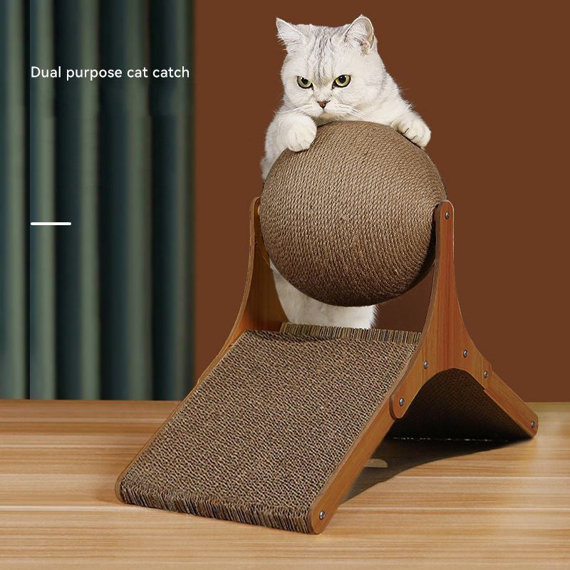 Rascador Vertical para Gato con Diseño de Rueda